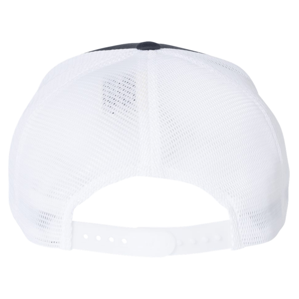 Flexfit by Yupoong 110 Mesh-Back Cap, Navy / White / White, Back view