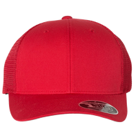 Flexfit by Yupoong 110® Mesh-Back Cap, Red / Red, Front view