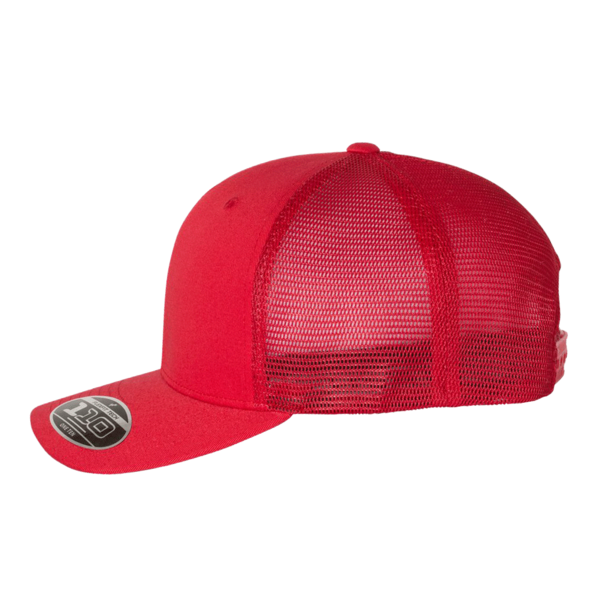 Flexfit by Yupoong 110® Mesh-Back Cap, Red / Red, Left Side view