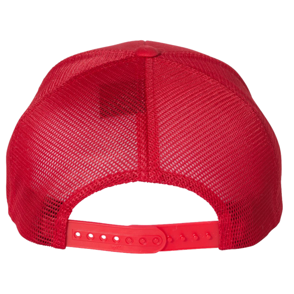 Flexfit by Yupoong 110 Mesh-Back Cap, Red / Red / Red, Back view