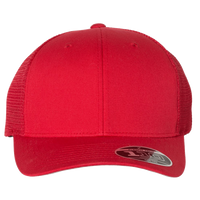 Flexfit by Yupoong 110 Mesh-Back Cap, Red / Red / Red, Front view