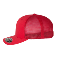 Flexfit by Yupoong 110 Mesh-Back Cap, Red / Red / Red, Left Side view