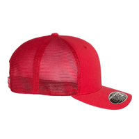 Flexfit by Yupoong 110 Mesh-Back Cap, Red / Red / Red, Right Side view