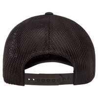 Flexfit by Yupoong 110® Recycled Mesh Cap, Black / Black, Back view