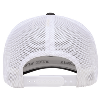 Flexfit by Yupoong 110® Recycled Mesh Cap, Black / White, Back view