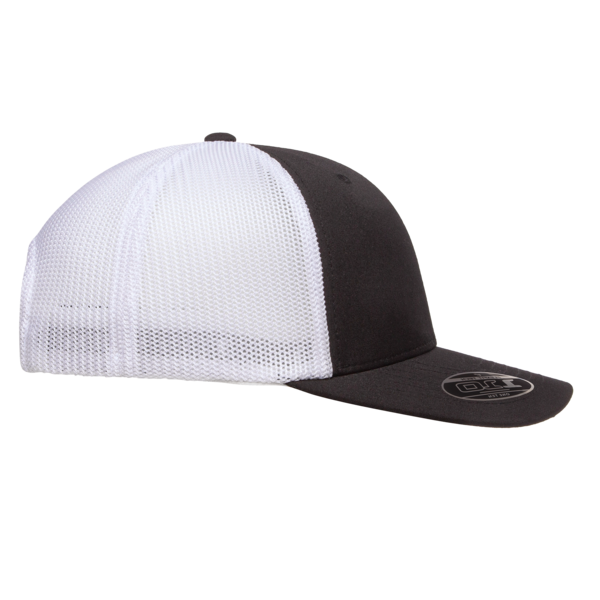 Flexfit by Yupoong 110® Recycled Mesh Cap, Black / White, Right Side view
