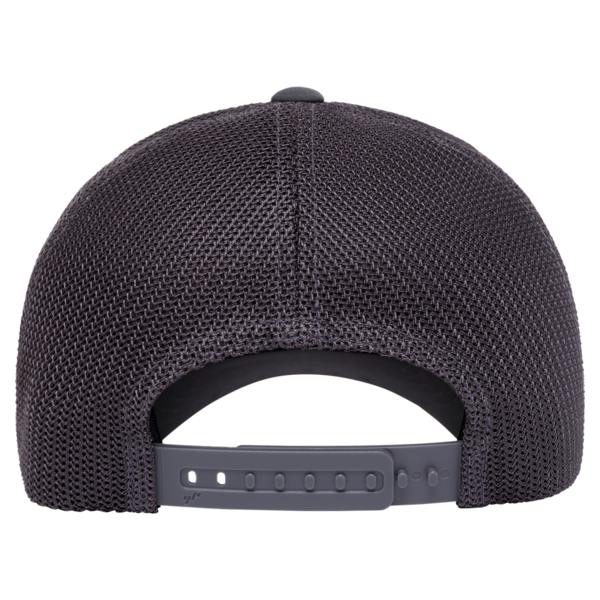 Flexfit by Yupoong 110® Recycled Mesh Cap, Charcoal / Charcoal, Back view