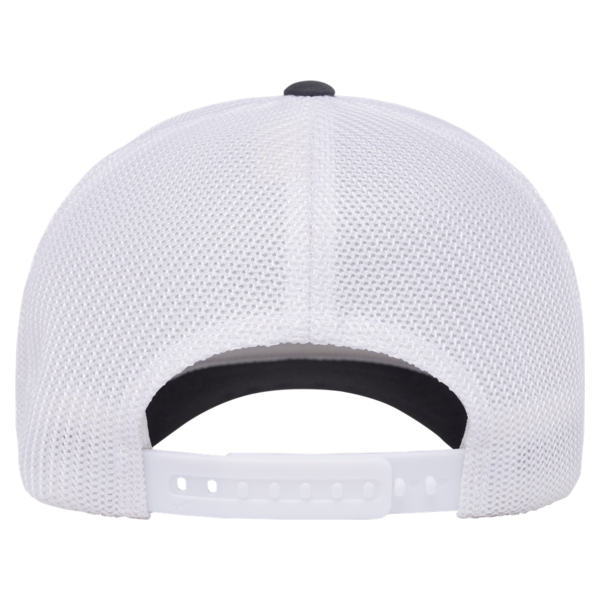 Flexfit by Yupoong 110® Recycled Mesh Cap, Charcoal / White, Back view