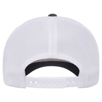 Flexfit by Yupoong 110® Recycled Mesh Cap, Charcoal / White, Back view