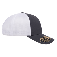 Flexfit by Yupoong 110® Recycled Mesh Cap, Charcoal / White, Right Side view