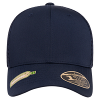 Flexfit by Yupoong 110® Recycled Mesh Cap, Navy / Navy, Front view