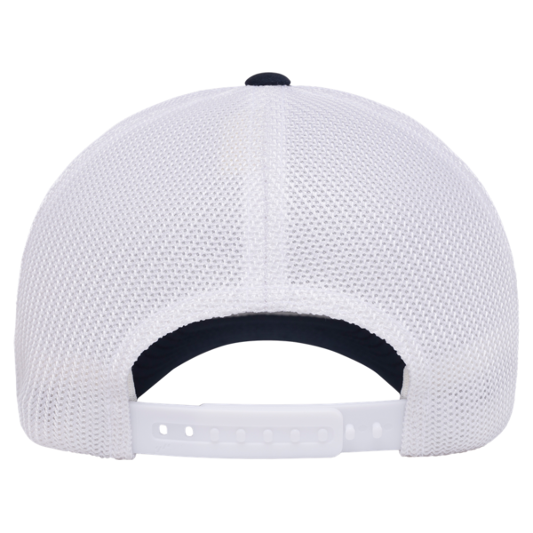 Flexfit by Yupoong 110® Recycled Mesh Cap, Navy / White, Back view