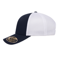 Flexfit by Yupoong 110® Recycled Mesh Cap, Navy / White, Left Side view