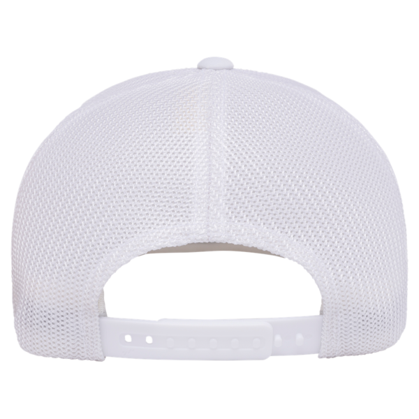 Flexfit by Yupoong 110® Recycled Mesh Cap, White / White, Back view