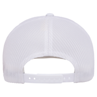 Flexfit by Yupoong 110® Recycled Mesh Cap, White / White, Back view