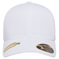 Flexfit by Yupoong 110® Recycled Mesh Cap, White / White, Front view