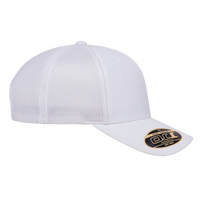 Flexfit by Yupoong 110® Recycled Mesh Cap, White / White, Right Side view