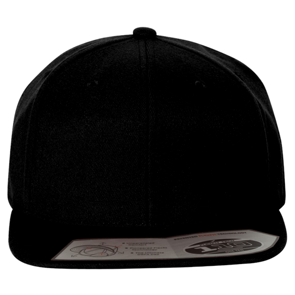 Flexfit by Yupoong 110® Snapback Cap, Black / Black, Front view