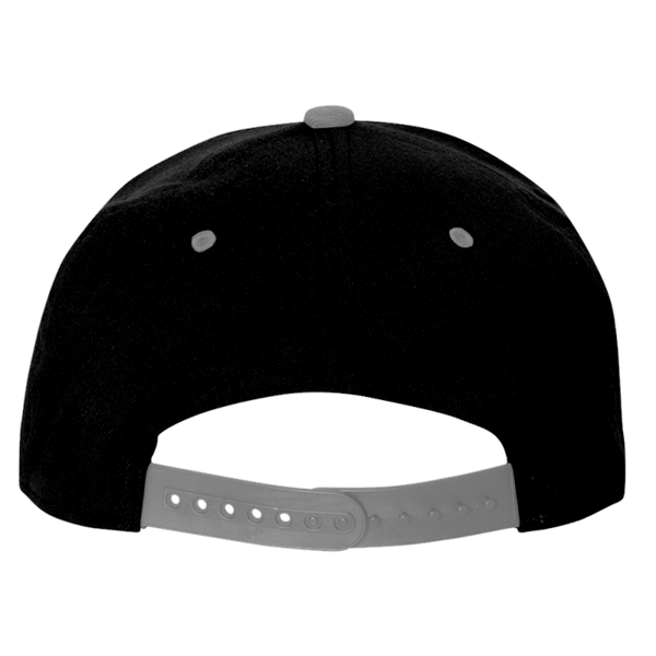 Flexfit by Yupoong 110® Snapback Cap, Black / Grey, Back view