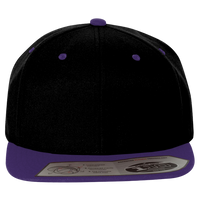 Flexfit by Yupoong 110® Snapback Cap, Black / Purple, Front view