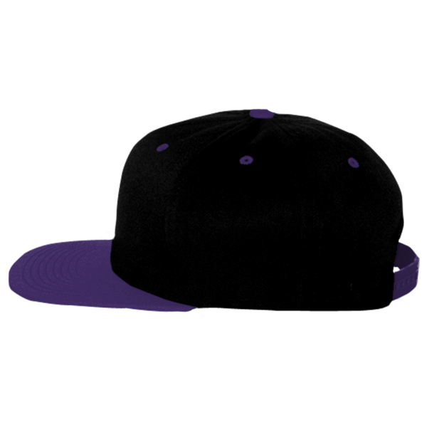 Flexfit by Yupoong 110® Snapback Cap, Black / Purple, Left Side view