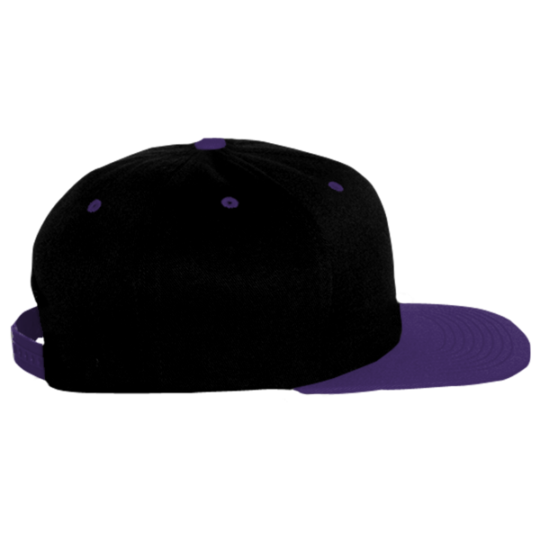 Flexfit by Yupoong 110® Snapback Cap, Black / Purple, Right Side view