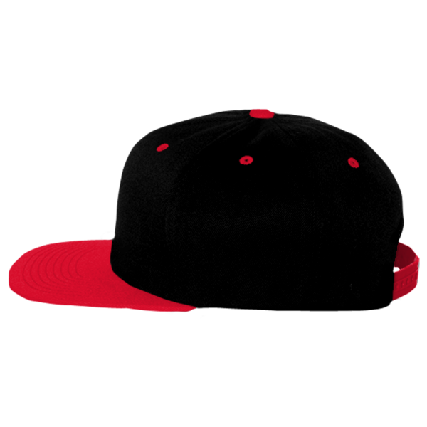 Flexfit by Yupoong 110® Snapback Cap, Black / Red, Left Side view