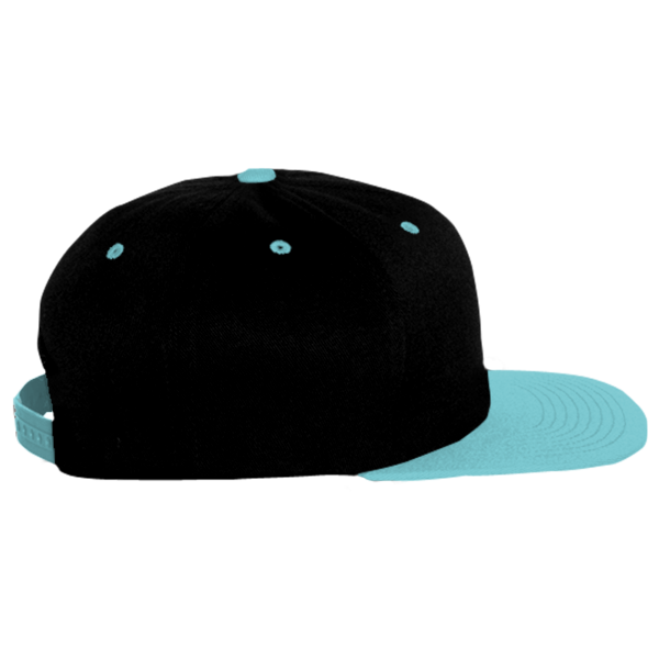 Flexfit by Yupoong 110® Snapback Cap, Black / Teal, Right Side view