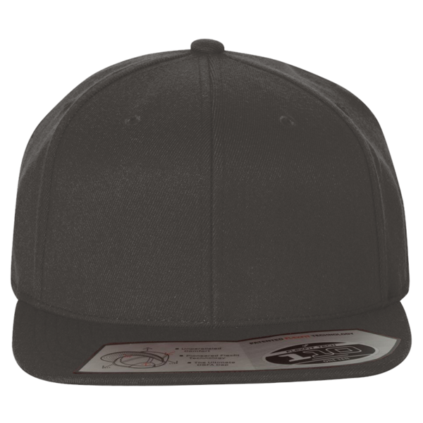 Flexfit by Yupoong 110® Snapback Cap, Dark Grey / Dark Grey, Front view