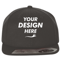 Flexfit by Yupoong 110® Snapback Cap, Dark Grey / Dark Grey, Front view, Mockup