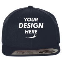 Flexfit by Yupoong 110® Snapback Cap, Dark Navy / Dark Navy, Front view, Mockup