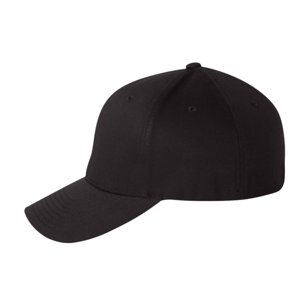 Flexfit by Yupoong Cotton Blend Cap, Black / Black, Left Side view