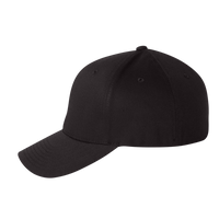 Flexfit by Yupoong Cotton Blend Cap, Black / Black, Left Side view