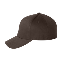 Flexfit by Yupoong Cotton Blend Cap, Brown / Brown, Left Side view
