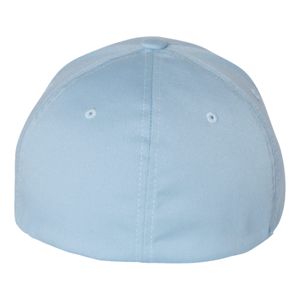 Flexfit by Yupoong Cotton Blend Cap, Carolina Blue / Carolina Blue, Back view