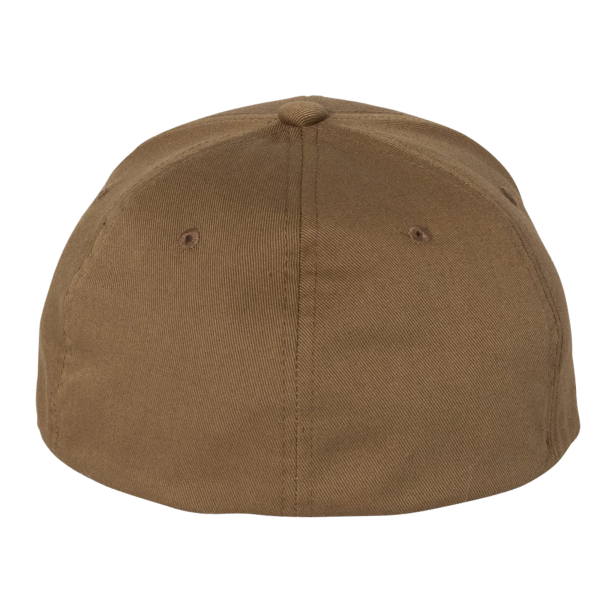 Flexfit by Yupoong Cotton Blend Cap, Coyote Brown / Coyote Brown, Back view