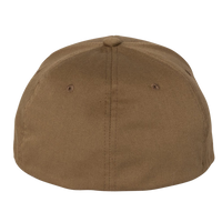 Flexfit by Yupoong Cotton Blend Cap, Coyote Brown / Coyote Brown, Back view