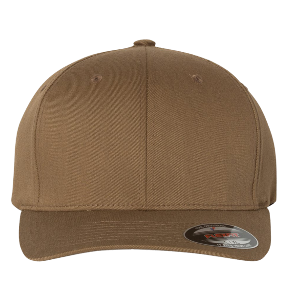 Flexfit by Yupoong Cotton Blend Cap, Coyote Brown / Coyote Brown, Front view