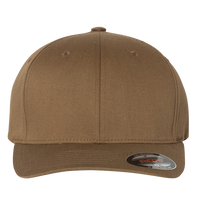 Flexfit by Yupoong Cotton Blend Cap, Coyote Brown / Coyote Brown, Front view