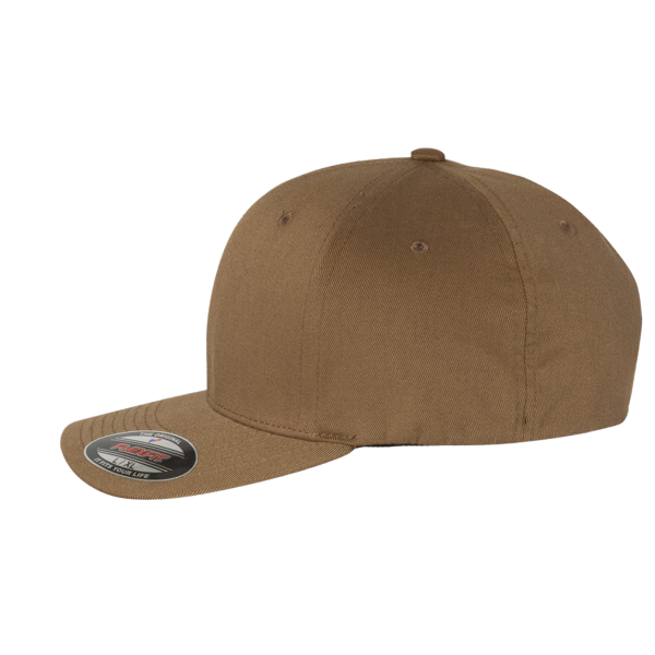 Flexfit by Yupoong Cotton Blend Cap, Coyote Brown / Coyote Brown, Left Side view
