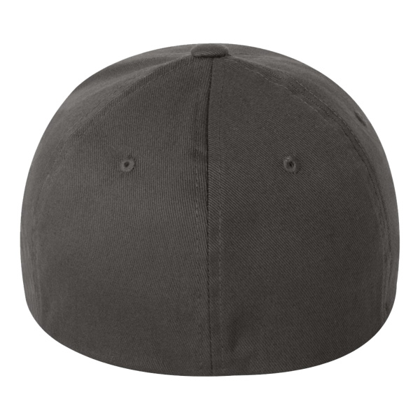 Flexfit by Yupoong Cotton Blend Cap, Dark Grey / Dark Grey, Back view