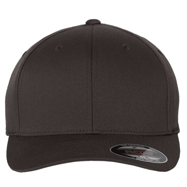 Flexfit by Yupoong Cotton Blend Cap, Dark Grey / Dark Grey, Front view