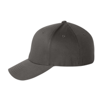Flexfit by Yupoong Cotton Blend Cap, Dark Grey / Dark Grey, Left Side view