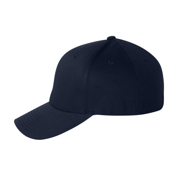 Flexfit by Yupoong Cotton Blend Cap, Dark Navy / Dark Navy, Left Side view