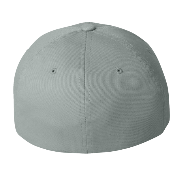 Flexfit by Yupoong Cotton Blend Cap, Grey / Grey, Back view