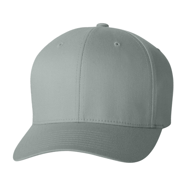 Flexfit by Yupoong Cotton Blend Cap, Grey / Grey, Front view