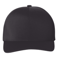 Flexfit by Yupoong Delta® Seamless Cap, Black / Black, Front view
