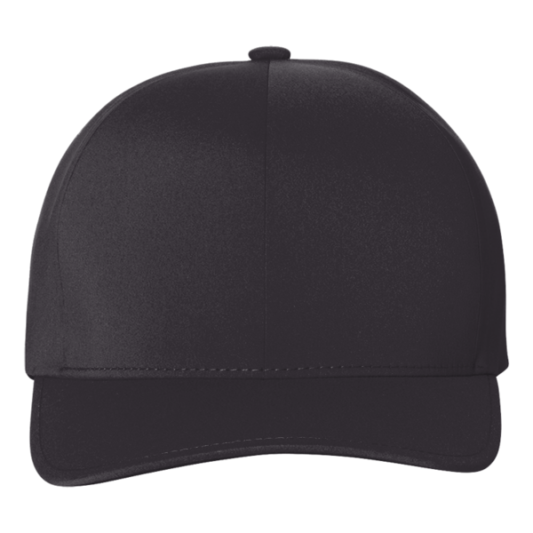 Flexfit by Yupoong Delta® Seamless Cap, Black / Black, Front view