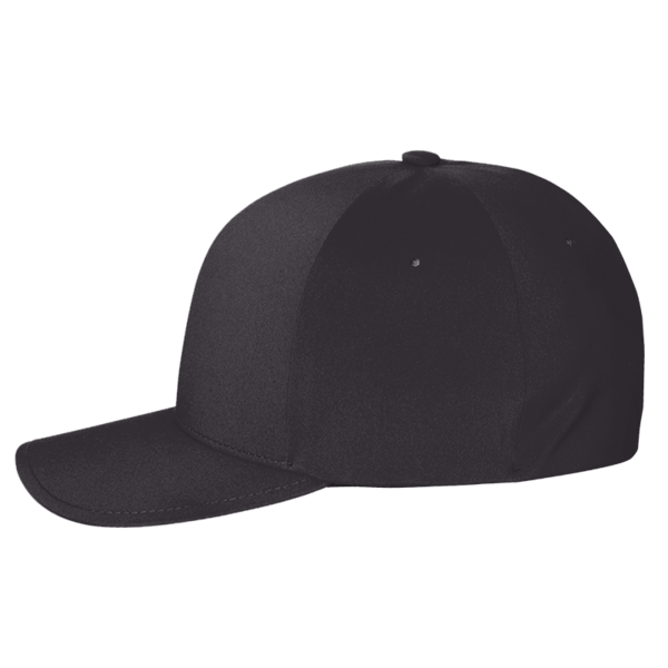 Flexfit by Yupoong Delta® Seamless Cap, Black / Black, Left Side view