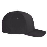 Flexfit by Yupoong Delta® Seamless Cap, Black / Black, Right Side view